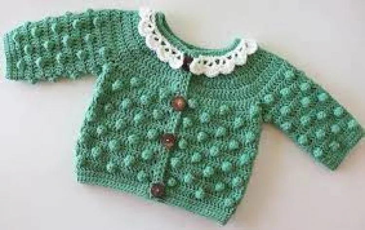 Crochet baby sweater