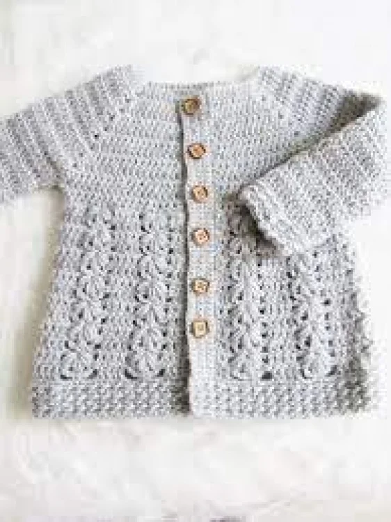 Crochet baby sweater
