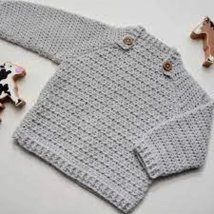 Crochet baby sweater