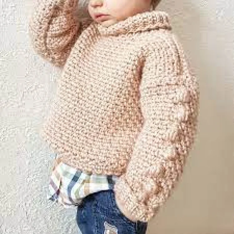 Crochet baby sweater