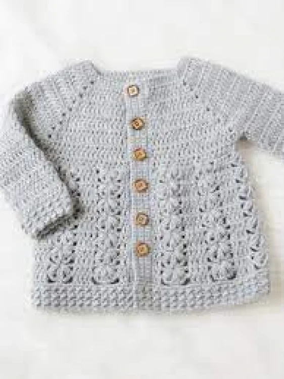 Crochet baby sweater