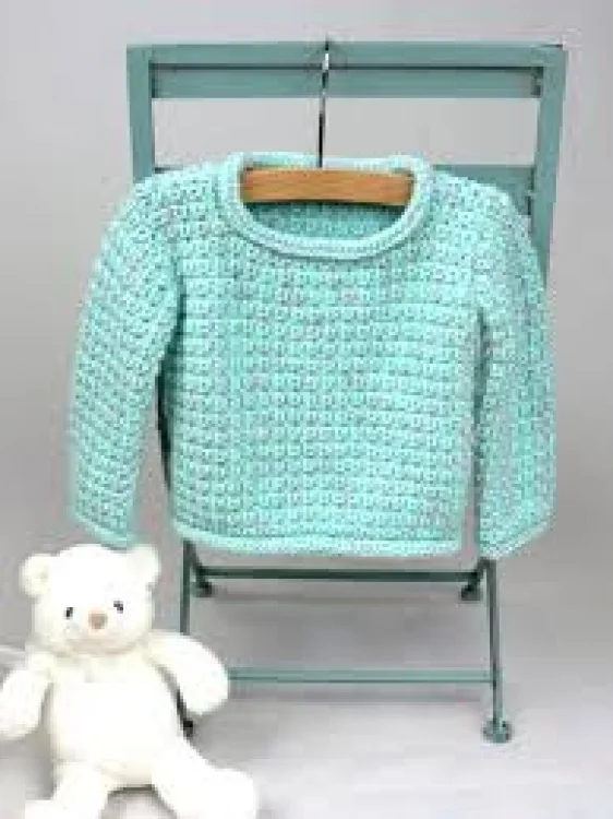 Crochet baby sweater