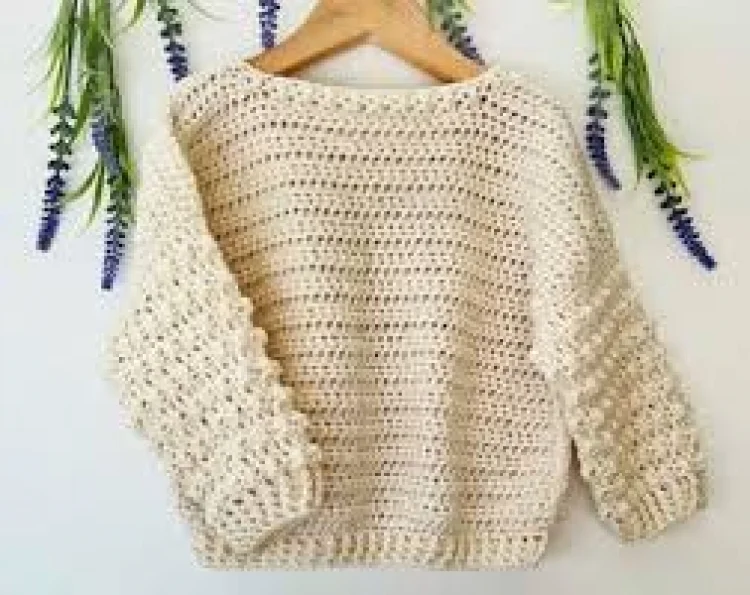 Crochet baby sweater