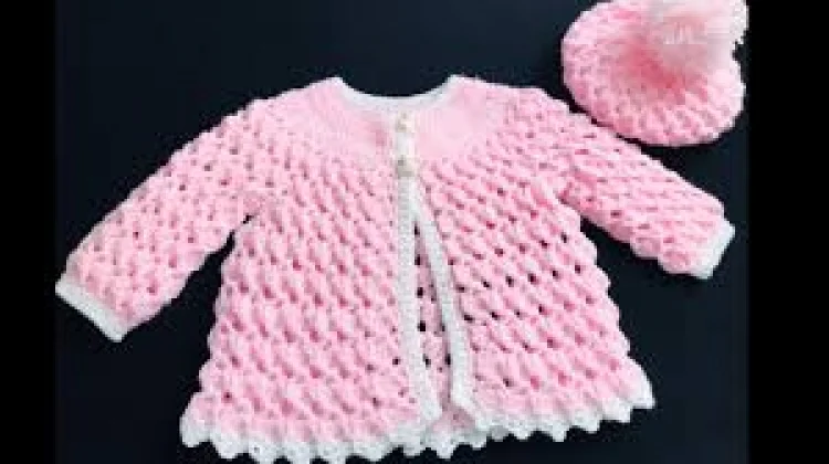 Crochet baby sweater